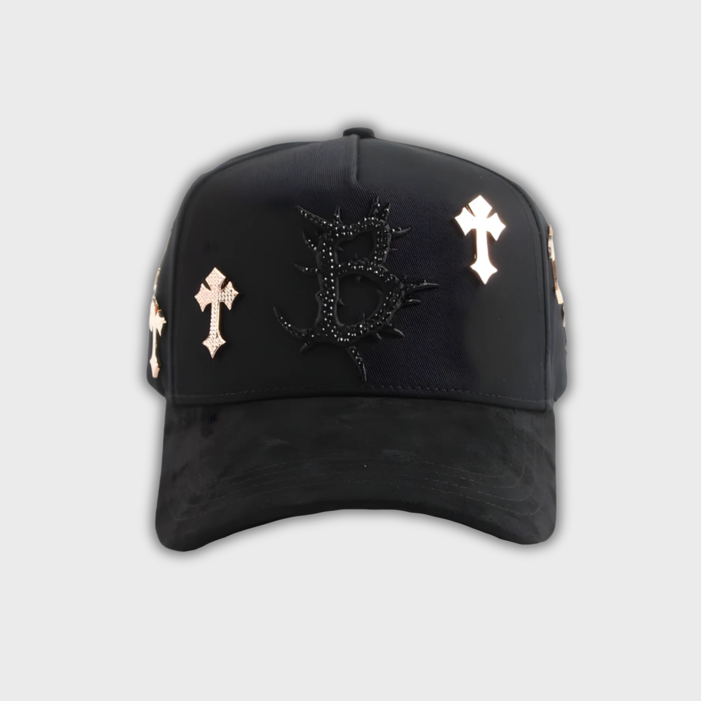 EL Barbas B CROSS 24k Rose Gold Hat